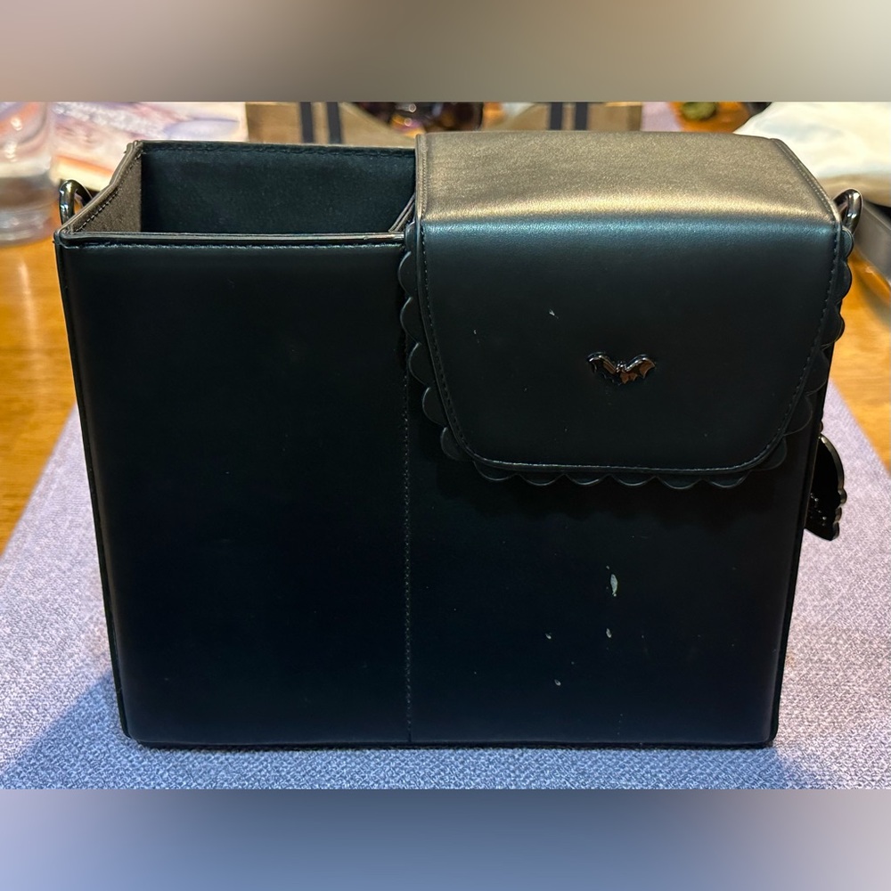 Kate Gabrielle “Bela Bat” drink tumbler crossbody bag